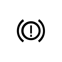 Handbrake “on” warninglightand brake circuit incident warning light