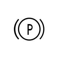 Handbrake “on” or electronic parking brake warning light