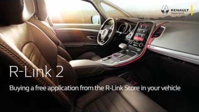 Buying a free application from the R-Link Store in your vehicle