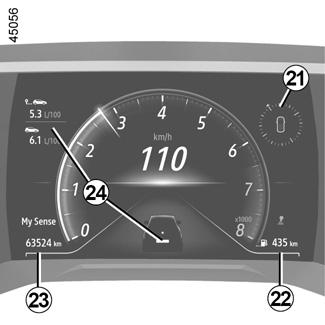 E-GUIDE.RENAULT.COM / Captur-2 / DISPLAYS AND INDICATORS