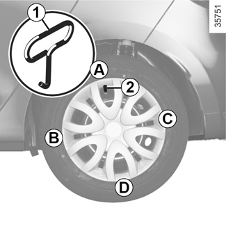 E-GUIDE.RENAULT.COM / Clio-4-ph2 / Take care of your vehicle (Tyres) TRIMS - WHEEL